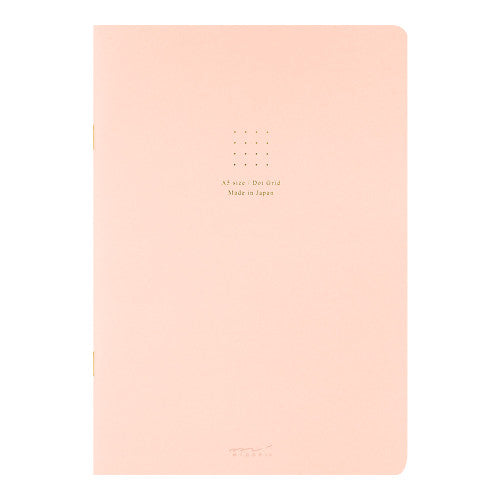 Midori Notebook - Dot Grid - A5 - Pink