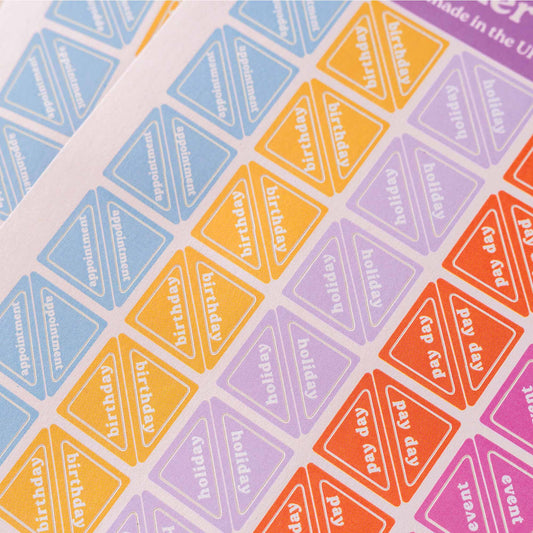Corner Planner Stickers | Recycled Paper Stickers