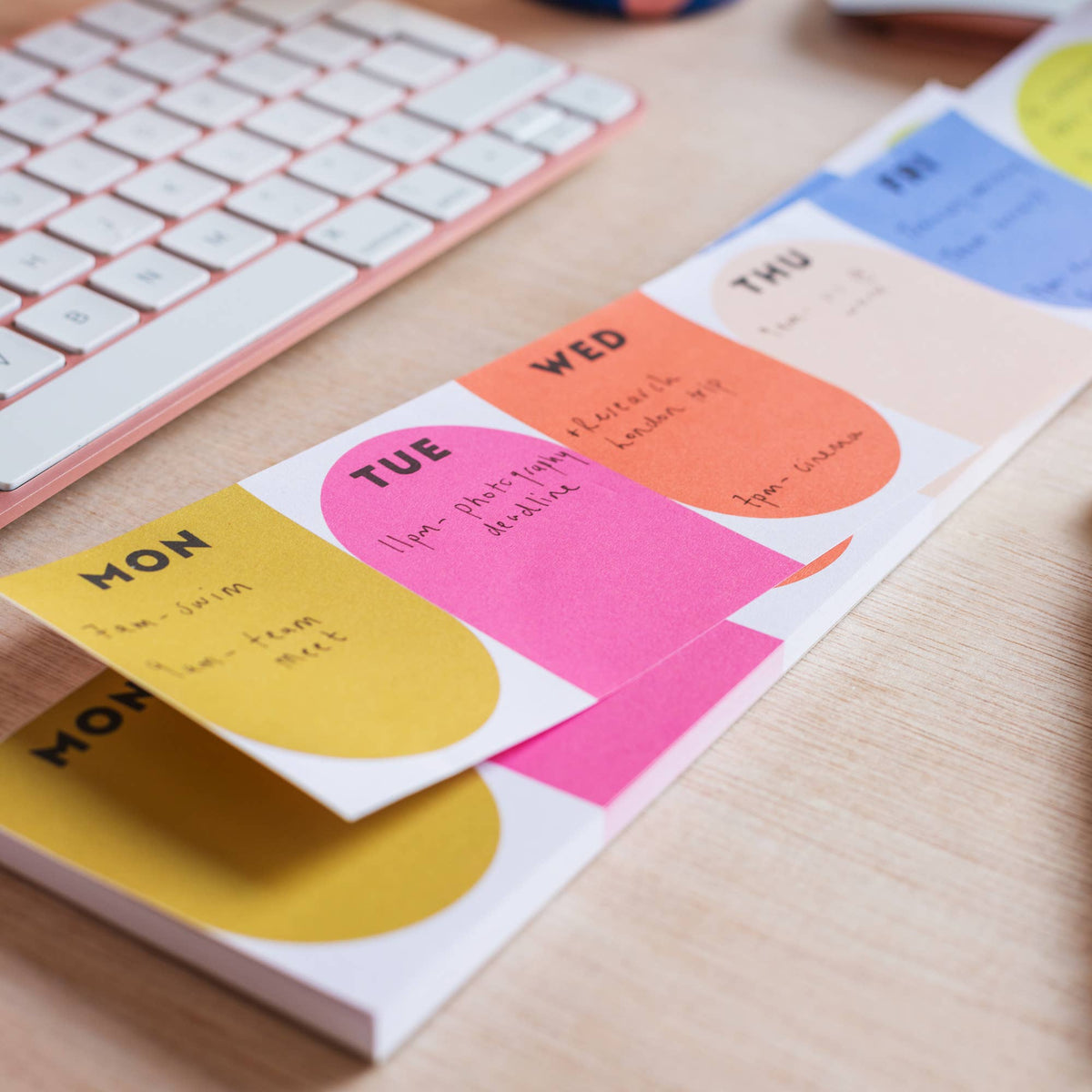 Keyboard Weekly Planner Pad | Bright Arches