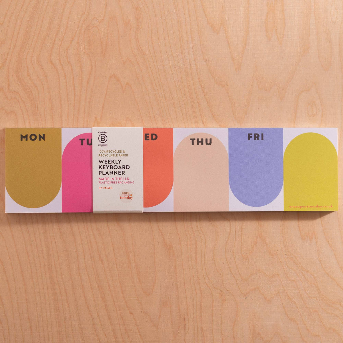Keyboard Weekly Planner Pad | Bright Arches