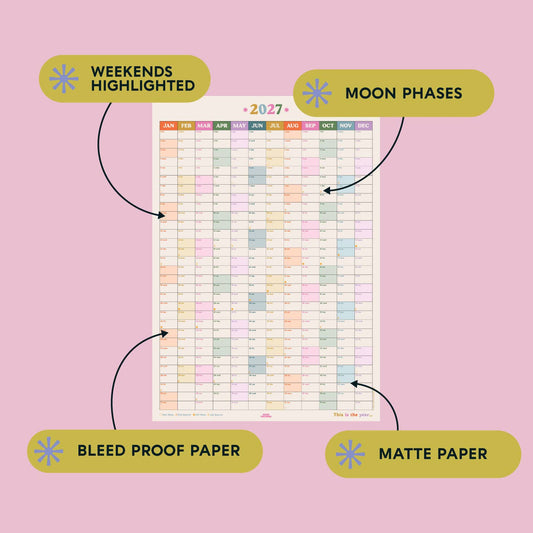 2027 This is the Year | Wall Planner | Portrait