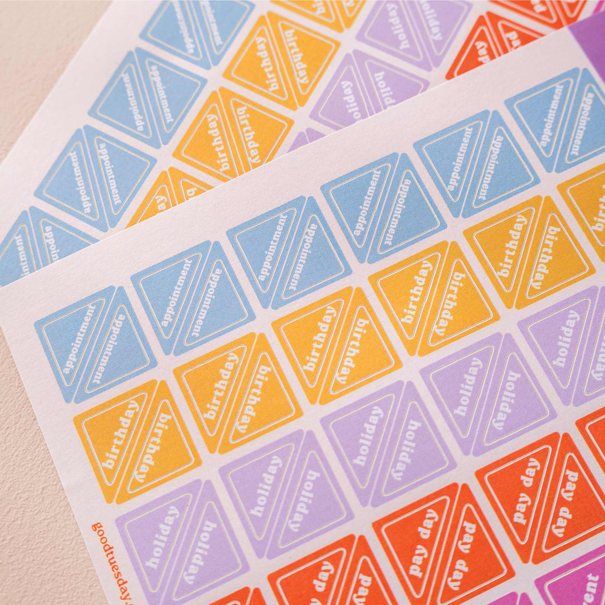 Corner Planner Stickers | Recycled Paper Stickers