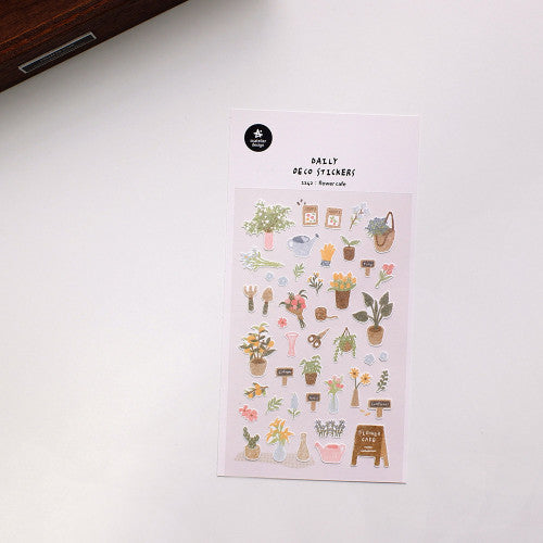 Suateiler Sticker - flower cafe