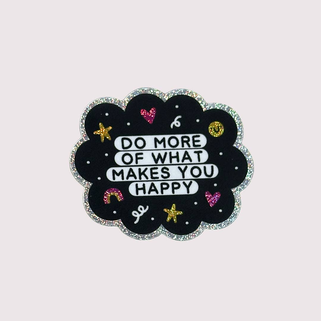 Do More Glitter Vinyl Sticker