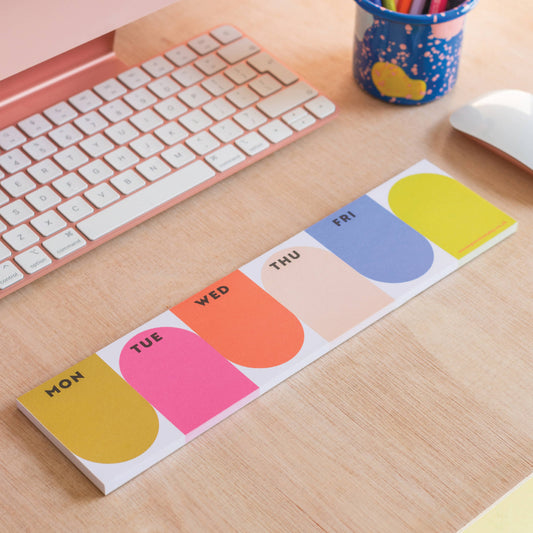 Keyboard Weekly Planner Pad | Bright Arches