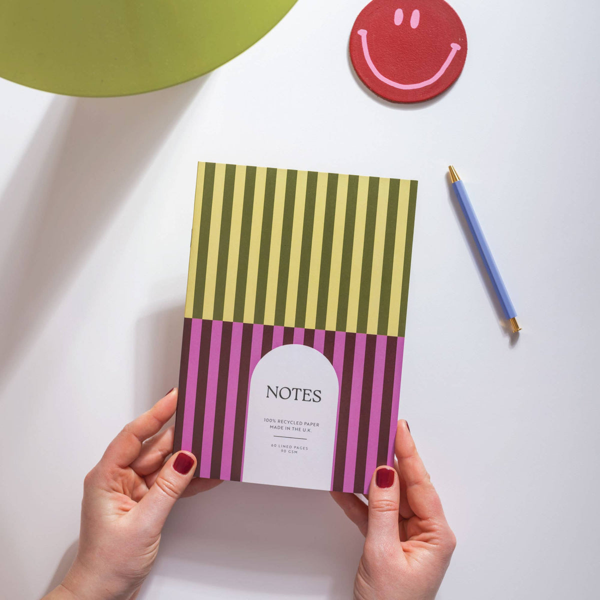 A5 Pistachio Stripe Notebook