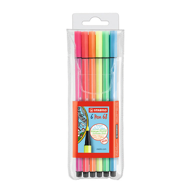 Stabilo Neon Pens - 6 pack