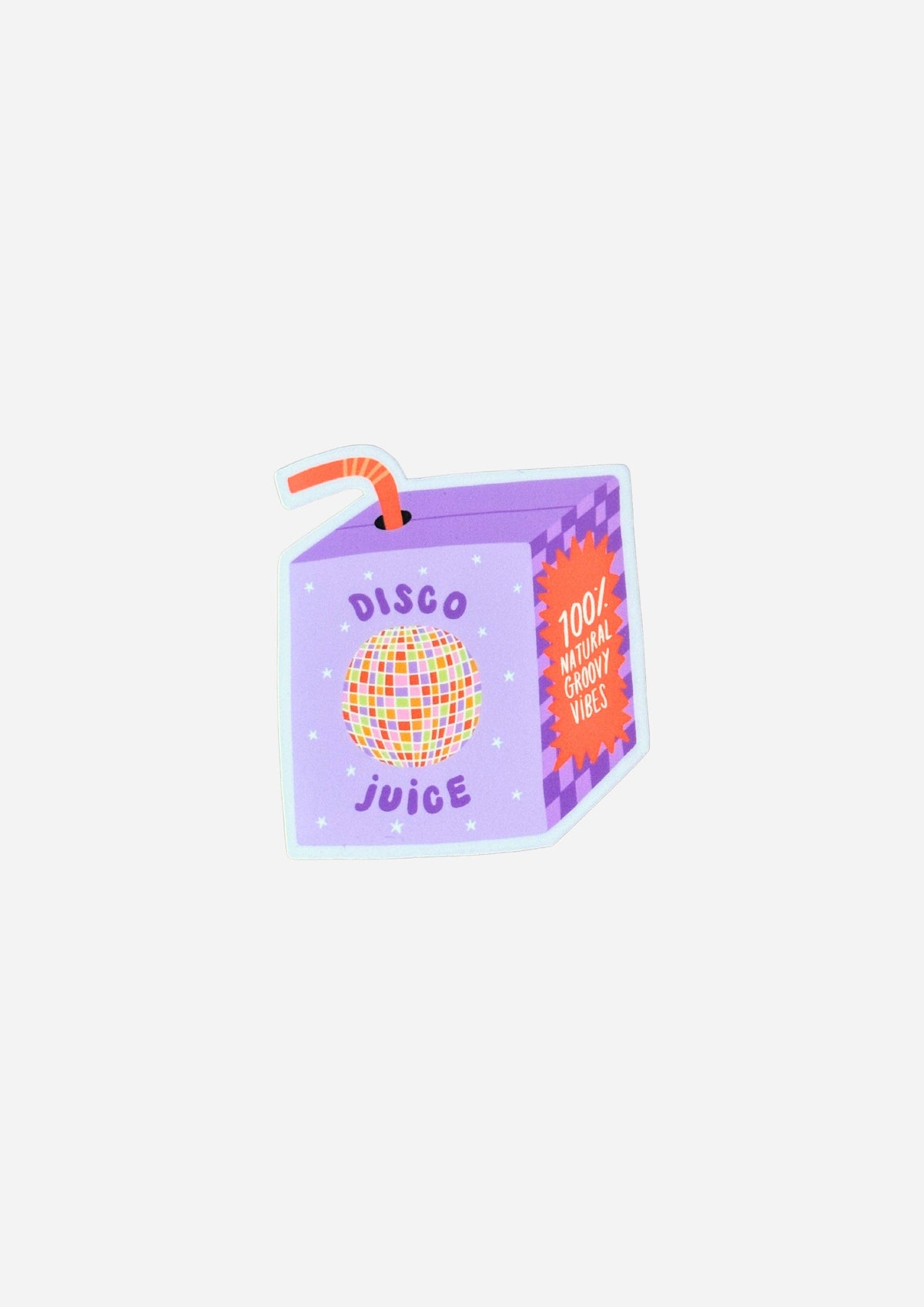 Disco Juice Box Matte Vinyl Sticker