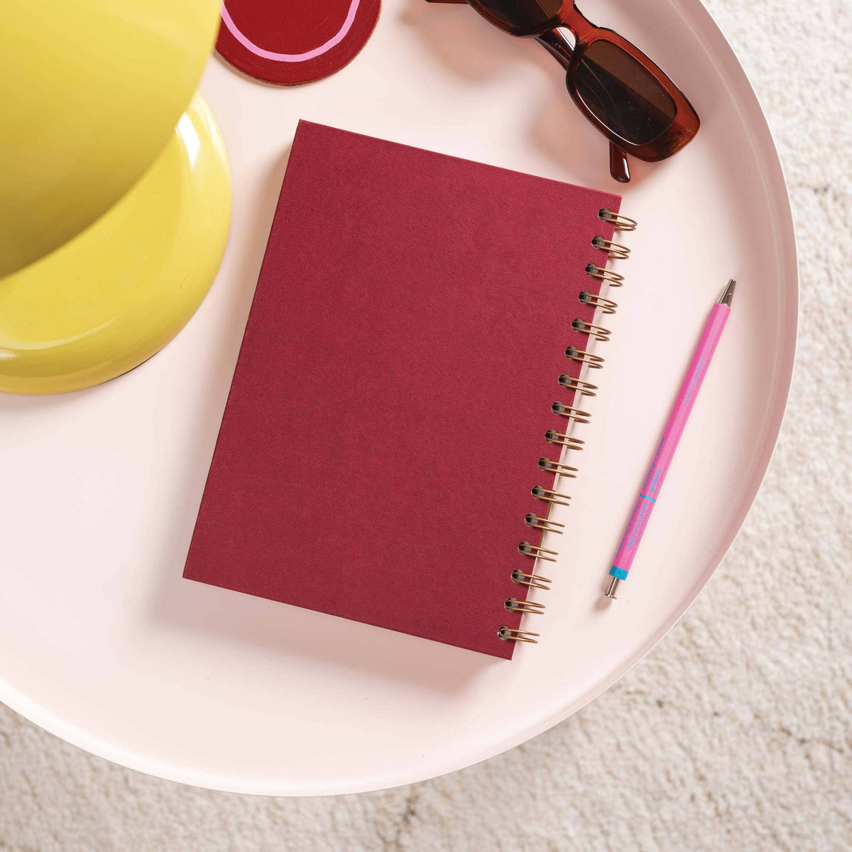Daily Productivity Planner | Undated | Hardback | Burgundy