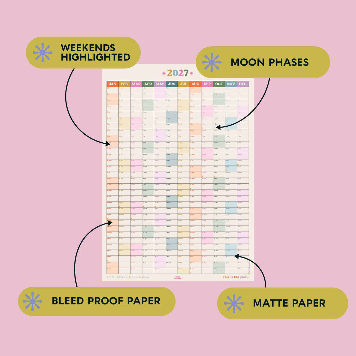 2027 This is the Year | Wall Planner | Portrait