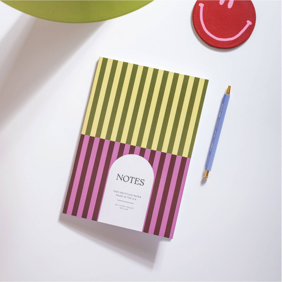 A5 Pistachio Stripe Notebook